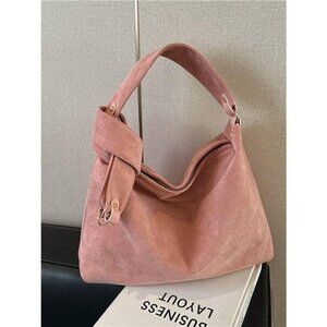 Suede Knot Shoulder Bag